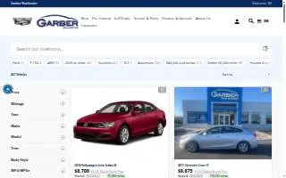 Garber Pre-Owned Super Center of Rochester website