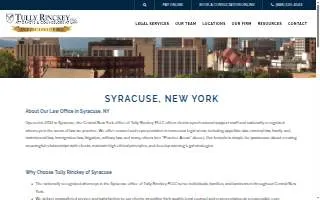 Tully Rinckey PLLC of Syracuse website