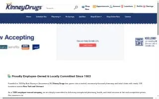 Kinney Drugs of Burlington website