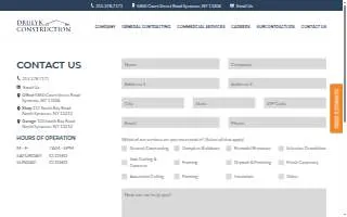 Drulyk Construction, Inc. website