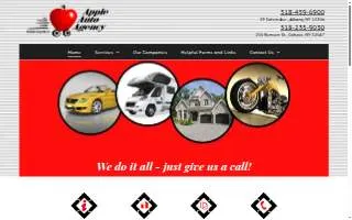 Apple Auto Agency of Albany website