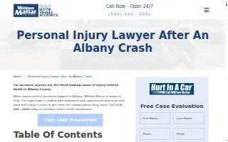 William Mattar Albany Accident Lawyers website