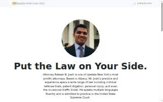 Rakesh Joshi Law, PLLC website