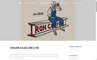 Iron Coffee Co website