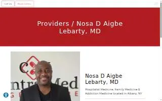 Dr. NOSA AIGBE LEBARTY of Albany website