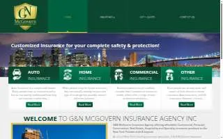 G & N McGovern Insurance Agency website