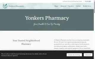 Yonkers Pharmacy website