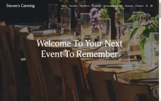 Steven's Catering website