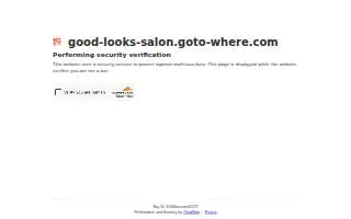 Good Looks Salon website
