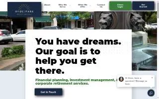 Hyde Park Wealth Advisors website