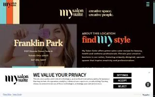 My Salon Suite Toledo website