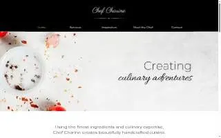 Chef Charine website
