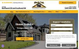 Black Oak Building Company website