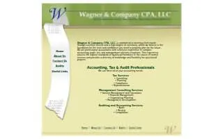 Wagner & Company CPA website