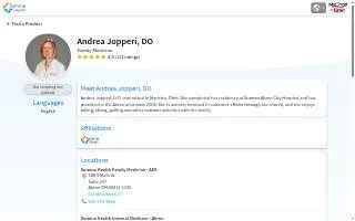 Andrea A Jopperi, DO website