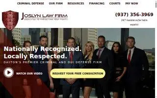 Joslyn Law Firm of Dayton website