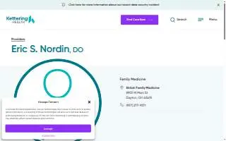Dr. Eric S. Nordin, MD website
