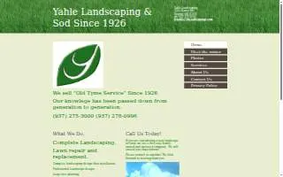 RR Yahle & Sons Landscaping & Sod website