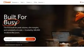 Toast & Coffee website