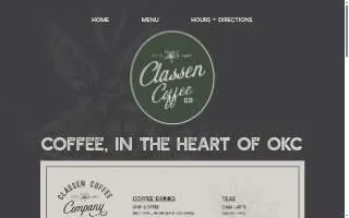 Classen Coffee Co. website