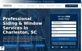 Coastal Siding & Windows website