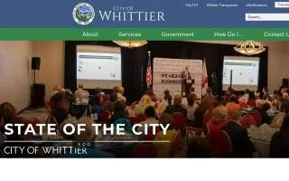 The Whittier Bar website