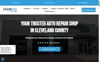 PROFIX Auto Repair website