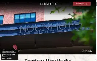 NOUN Hotel, Norman, A Tribute Portfolio Hotel website