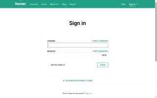 Hover Trucking website