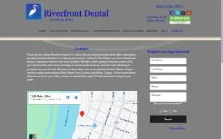 Riverfront Dental of Salem website
