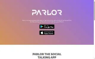 The Parlor Hair Salon website