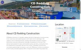 CD Redding Construction website