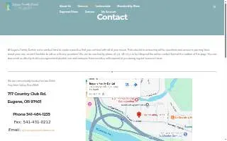 Eugene Family Dental website