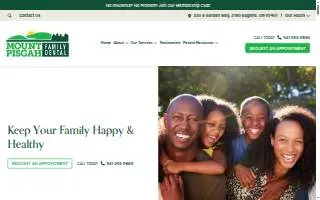 Mount Pisgah Family Dental website