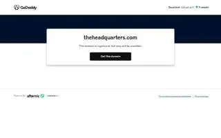 Headquarters Hair Salon website