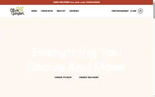 Olive Garden Italian Restaurant of Mankato website