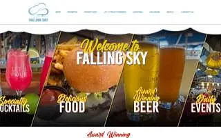 Falling Sky Brewing Catering website