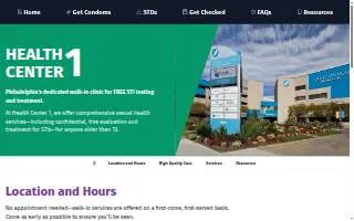 Health Center 1 website