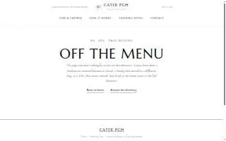 Pittsburgh Premier Catering website
