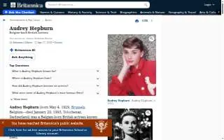 The Audrey website