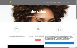 The Salon of Allentown website