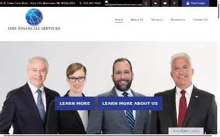 One Financial Services website