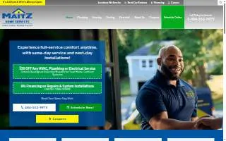Maitz Home Services website