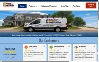 ICS Heating and Air Conditioning Inc. of Allentown website