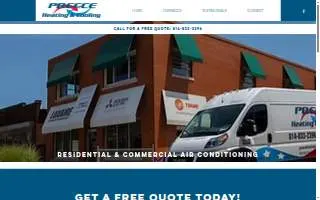 Preece Heating and Cooling website