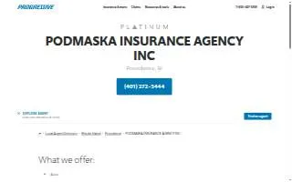 Podmaska Insurance Agency Inc of Providence website
