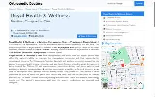 Royal Health & Wellness Chiropractic website