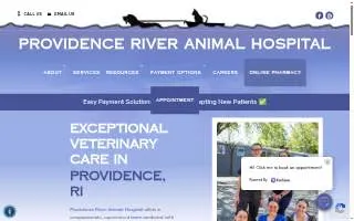 Providence River Animal Hospital website