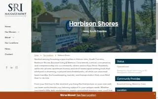 Harbison Shores Assisted Living and Memory Care website
