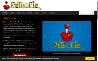 The Retro Bar website